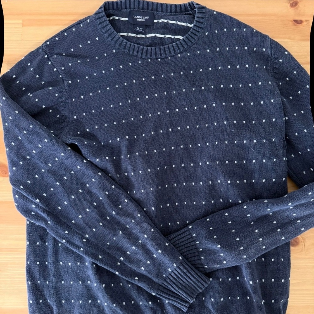 Lands End Crewneck Sweater Medium Tall